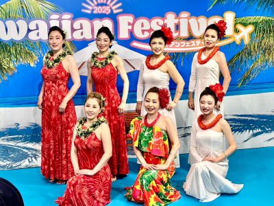 博多阪急ハワイアンフェスティバルに出演しました♫